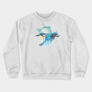 Kingfisher in Flight Crewneck Sweatshirt